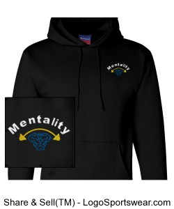 Champion Adult Powerblend Hooded Sweatshirt Design Zoom